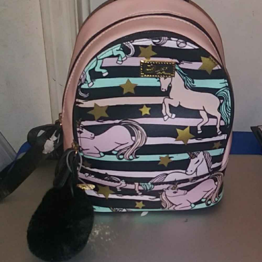 Betsy Johnson mini unicorn backpack